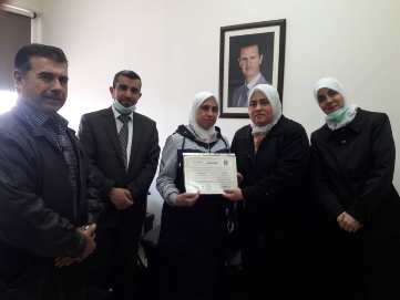 زيارة هيئة المواصفات السورية لمدير الشؤون الصيدلانية بوزارة الصحة